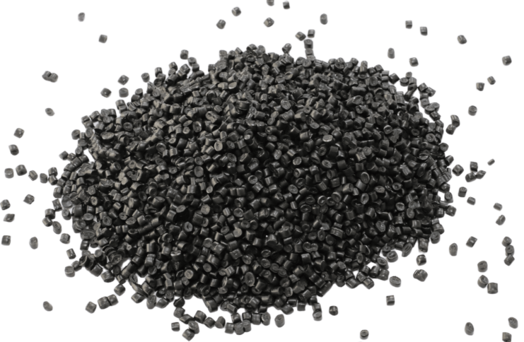 Compounded PP Black Granules. Compounded by Daisaku Japan.